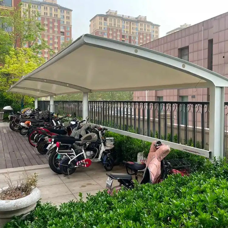 道县膜结构电动车棚